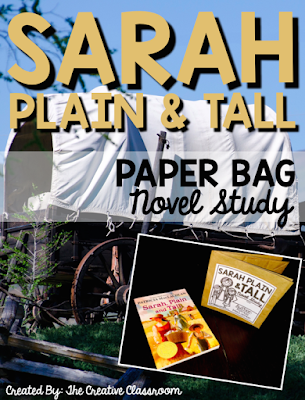  Sarah Plain and Tall Paper Bag Novel Study