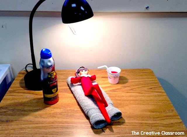 Elf on the Shelf in the classroom