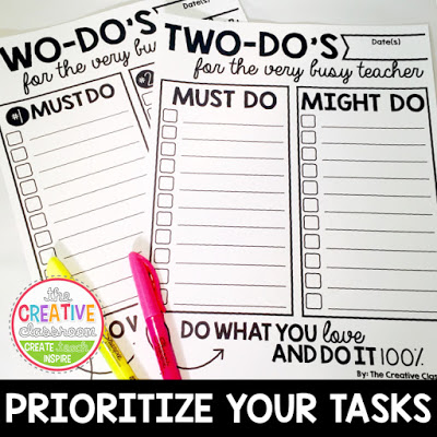 Get organized with prioritizing your tasks at home or in the classroom. 