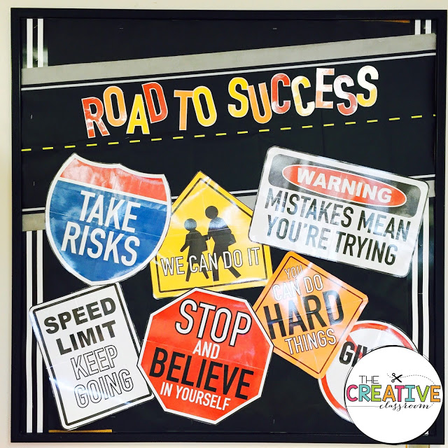 These street sign posters are perfect for growth mindset in the classroom. The posters are easy to print and beautiful for any classroom bulletin board. 