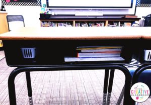 organized student desk