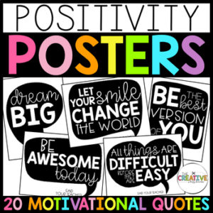 Positivity Classroom Posters