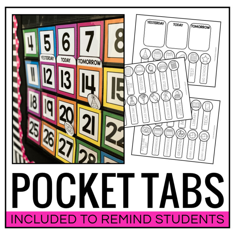 Pocket Chart Calendar - The Creative Classroom