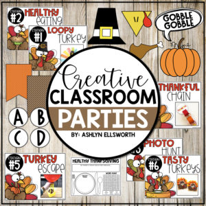 Thanksgiving Classroom Party Pack