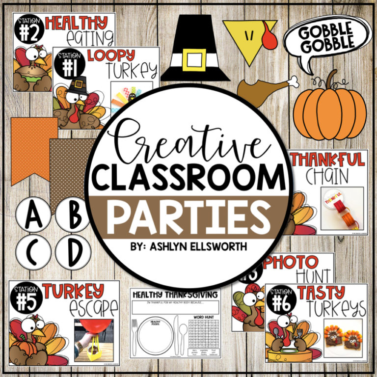 Thanksgiving Classroom Party Pack - The Creative Classroom