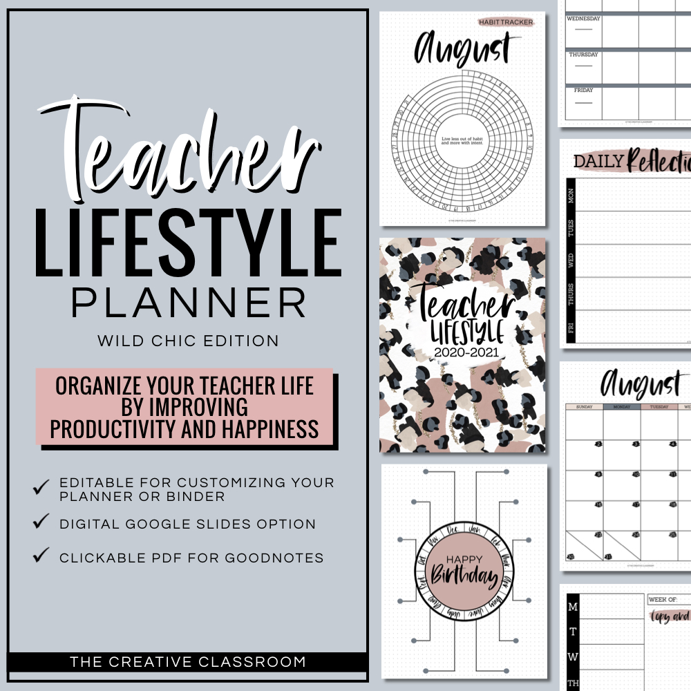 Elegant Weekly Schdule Printable Weekly Teachers Planner