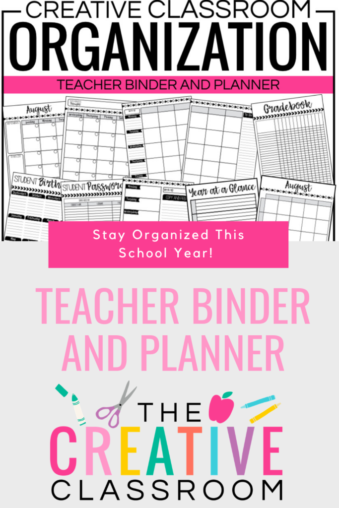 This is a great black and bold teacher binder perfect for the busy teacher who is looking for a printer friendly organizational tool that will keep all the year’s necessities together in one place. 