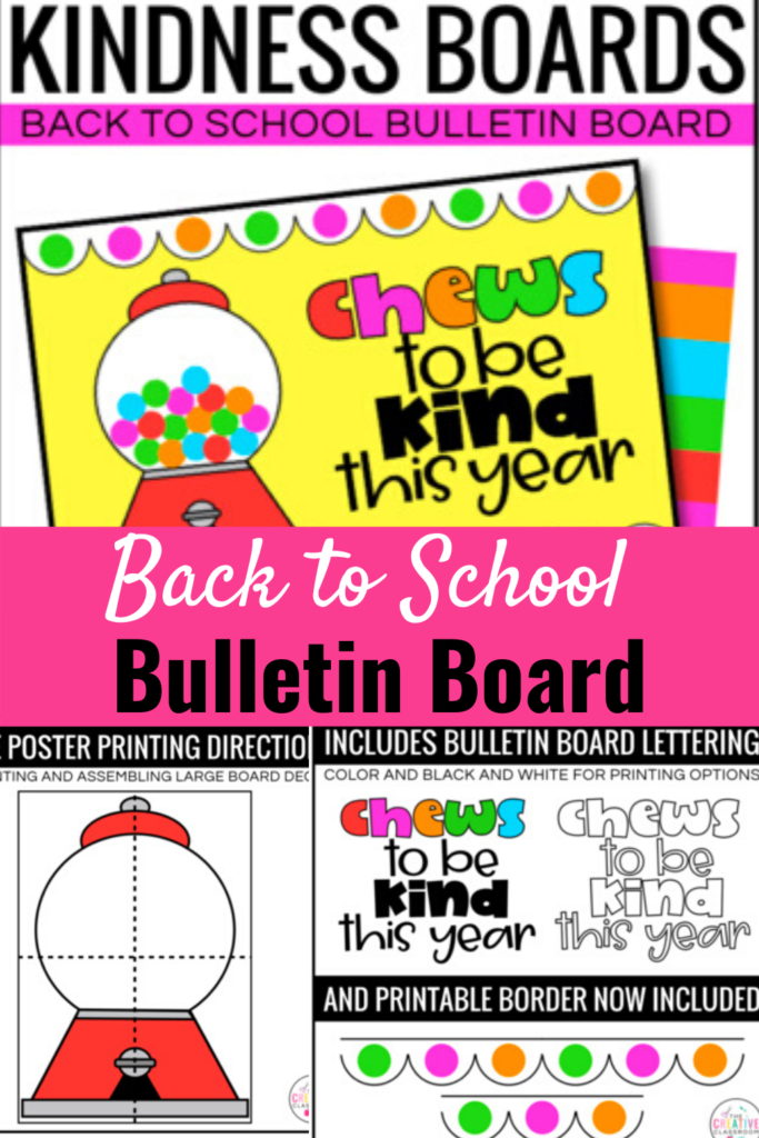 This low prep, easy to make back to school kindness bulletin board is perfect to welcome your students for back to school time. This bulletin board set can be done on a wall or door and will help build classroom community and kindness throughout the year.