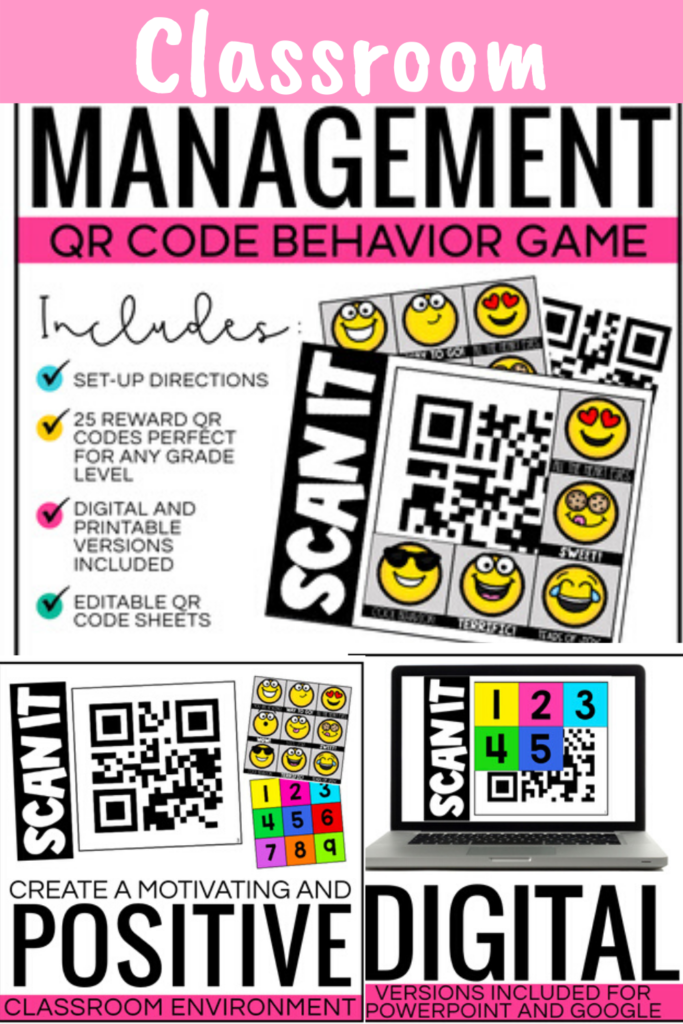 Scan it QR code reward system is a great way to motivate and engage your class. This reward system includes 25 different class rewards that each are in a QR code. The QR code is then covered by pieces that are removed when the class is making positive choices or showing progress toward a class goal.