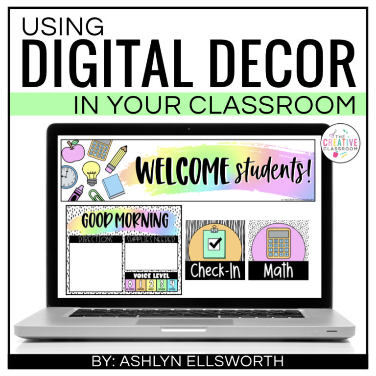 Digital Classroom Decor in your classroom