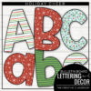 Christmas Bulletin Board Lettering and Borders